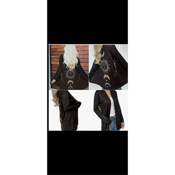 🌚🌞🌙Moon &Sun Long open cardigan super soft. Several sizes , lg-3xl - Picture 12 of 14